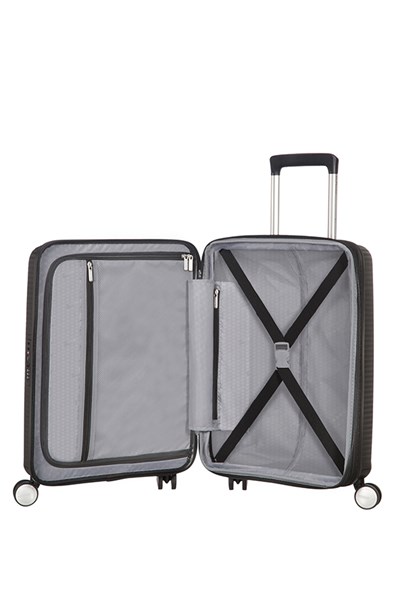 American Tourister SOUNDBOX spiner expandible 55X40X20/23 cm bass black (1)