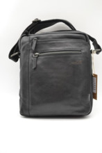 Bandolera de piel STAMP Nihal 3026 negra