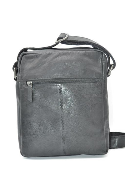 Bandolera de piel STAMP Nihal 3026 negra (3)