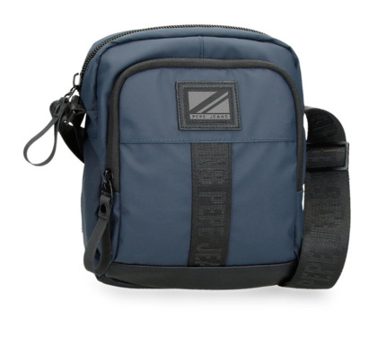 BANDOLERA DOS COMPARTIMENTOS MEDIANA PEPE JEANS HOXTON azul