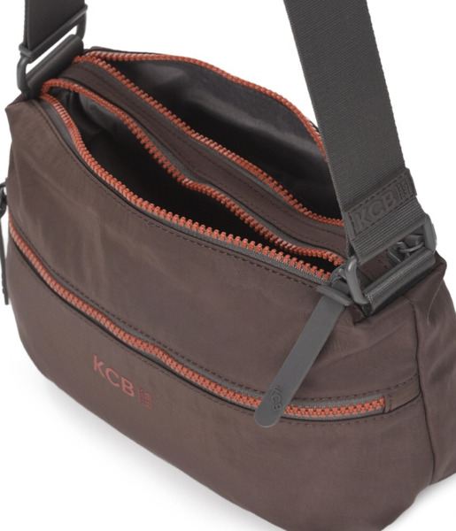 Bandolera grande KCB Flick marron (3)