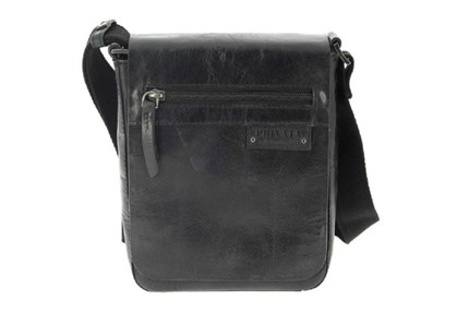 Bandolera de piel  PRIVATA 217 negro