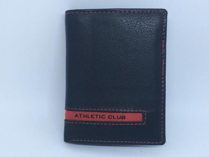AHTLETIC CLUB BILBAO BILLETERA CON MONEDERO NEGRA