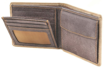Billetera de piel americana  Pielnoble Nature  Beige