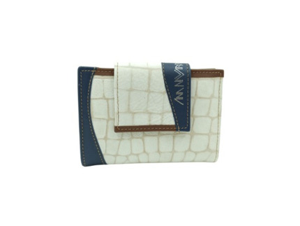 Billetera piel ANA NAVARRO COCO Beige 12 cm