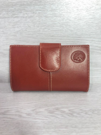 Billetera PIEL de UBRIQUE castaño mod.414