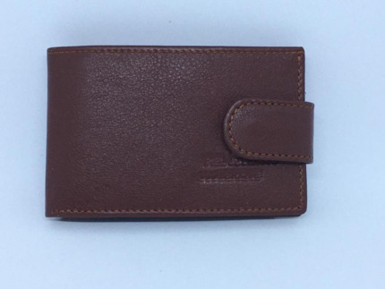 BILLETERA PIEL de UBRIQUE CASTAÑO PEQUEÑA mod 854