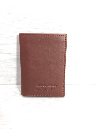Billetera PIEL de UBRIQUE castaño pequeña mod.828