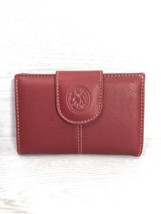 Billetera PIEL de UBRIQUE granate mod.793