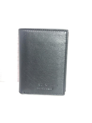 Billetera PIEL de UBRIQUE negra monedo exter. 723