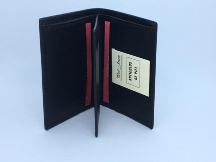 BILLETERA PIEL de UBRIQUE NEGRA PEQUEÑA mod 813