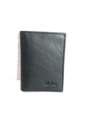 Billetera PIEL de UBRIQUE negra pequeña mod.828