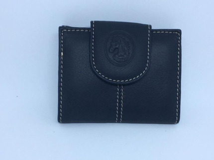 BILLETERA PIEL de UBRIQUE  PEQUEÑA AZUL mod 709