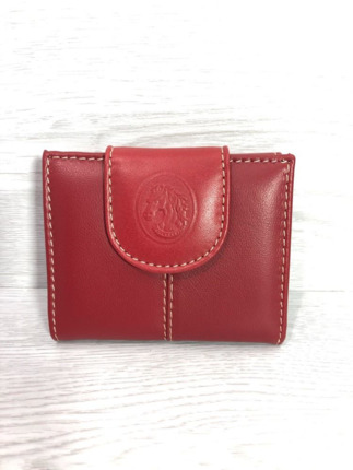 Billetera PIEL de UBRIQUE  pequeña granate mod 709