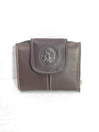 Billetera PIEL de UBRIQUE  pequeña marron mod 33