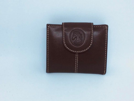 BILLETERA PIEL de UBRIQUE PEQUEÑA MARRON mod 709