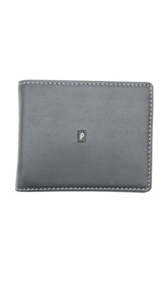 Billetera PIEL NOBLE  americano negro