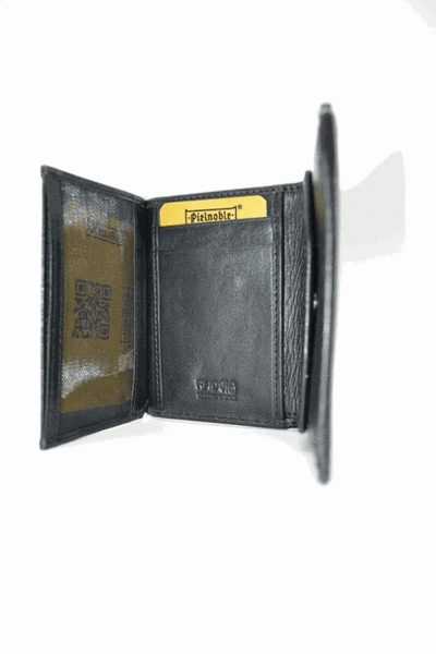 Billetero PIELNOBLE Rustic con monedero 206 negro (3)