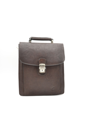 Bolso reportero MATTIES de pìel marron 14014