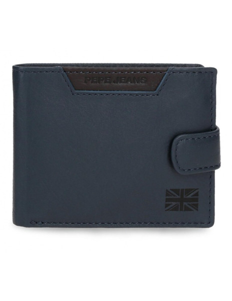 Cartera americana Pepe Jeans Indiana con cierre azul