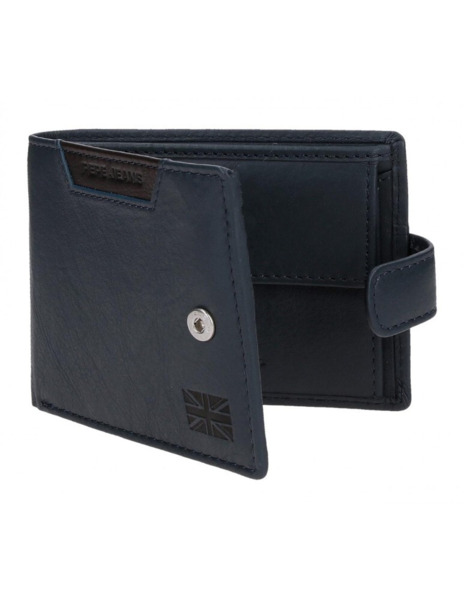 Cartera americana Pepe Jeans Indiana con cierre azul (4)