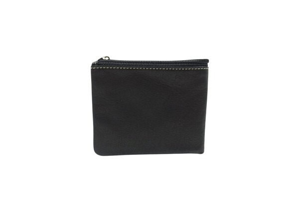 Cartera CAN PIEL americana con cremallera en billetera negra (2)