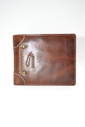 Cartera de piel JAGUAR americana con monedero marron ref 1235