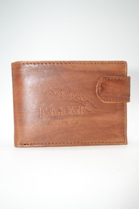 Cartera de piel JAGUAR americana pequeña con monedero y cierre cuero ref1766