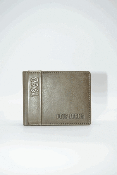 Cartera de piel LOIS  americana con monedero Dark brown