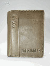 Cartera de piel LOIS con monedero Dark brown