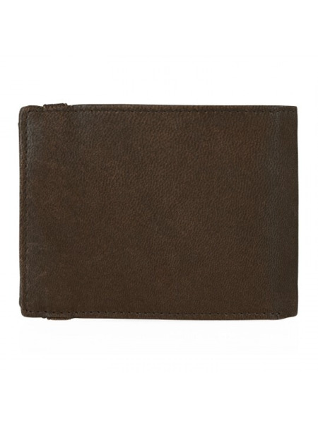 Cartera de piel LOIS LEFROY americana,monedero y goma marron (4)