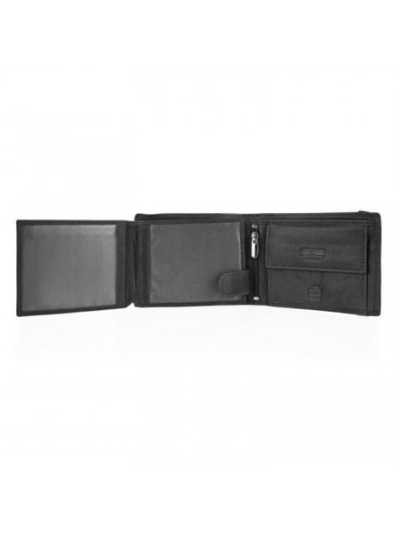 Cartera de piel LOIS LEFROY americana,monedero y goma negra (2)