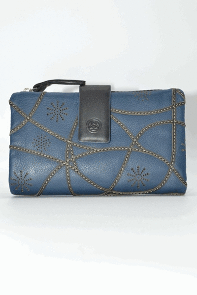 Cartera LUGUPELL Orbita mediana azul