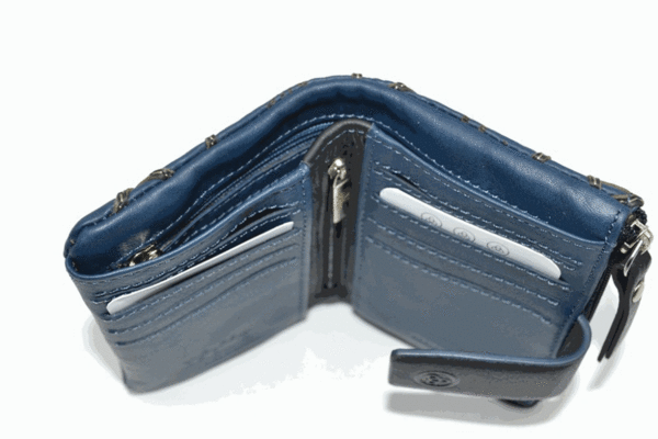 Cartera LUGUPELL Orbita pequeña azul (3)