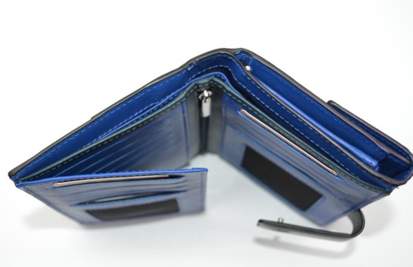Cartera LUGUPELL Pixel mediana azul (5)
