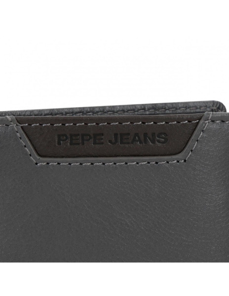 Cartera Pepe Jeans Indiana con monedero y cierre antracita (6)