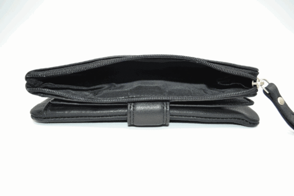 Cartera PIELNOBLE M negra PB311 verde (4)