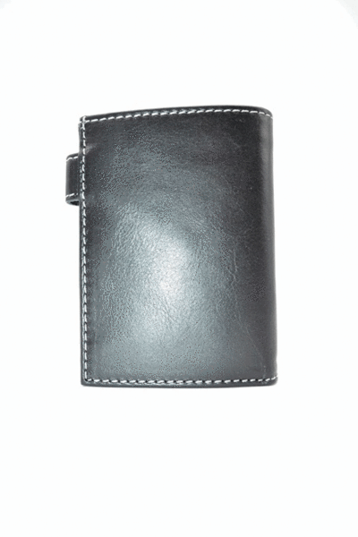 Cartera PIELNOBLE Rustic monedero con cierre 228Pr negra (1)