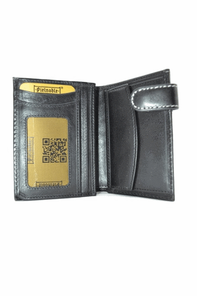 Cartera PIELNOBLE Rustic monedero con cierre 228Pr negra (2)