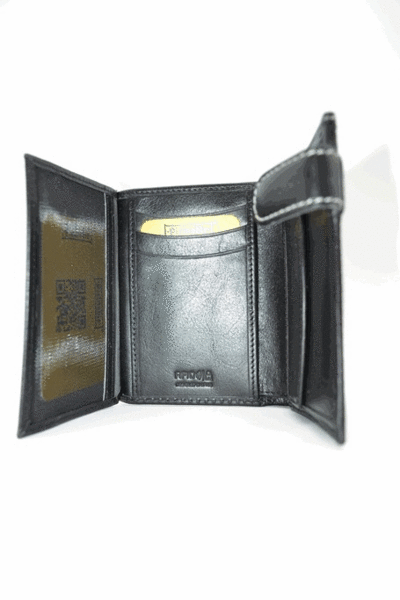 Cartera PIELNOBLE Rustic monedero con cierre 228Pr negra (3)