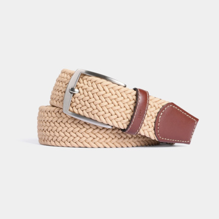 Cinturon trenzado MIGUEL BELLIDO Beige