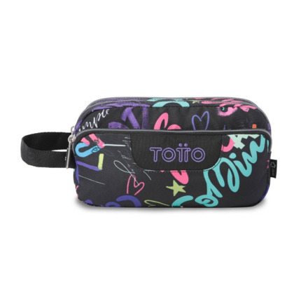 Estuche escolar TOTTO tres compartimentos Letry