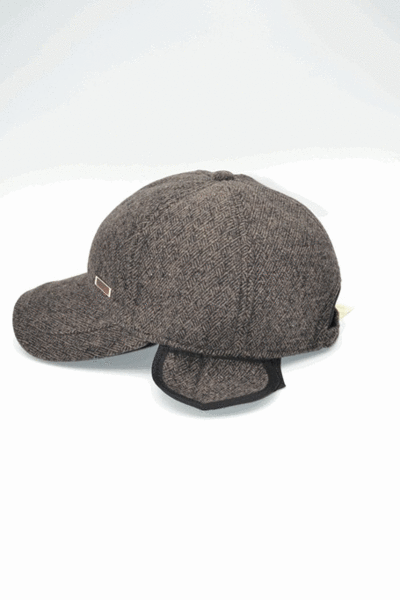 Gorra PRIVATA con orejeras marron (2)