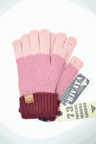 Guante de mujer PRIVATA de lana Colors rosa