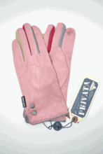 Guante de mujer PRIVATA tactil colors rosa