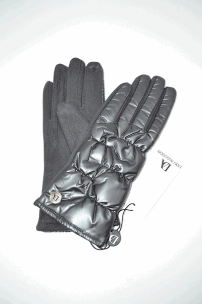 Guantes de mujer DON ALGODON tactil metal gris