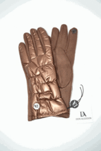 Guantes de mujer DON ALGODON tactil metal marron