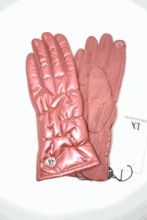 Guantes de mujer DON ALGODON tactil metal rosa
