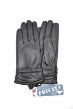 Guantes de Piel de mujer PRIVATA negro Talla L/XL