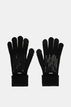 Guantes de punto ANEKKE negros con lentejuelas